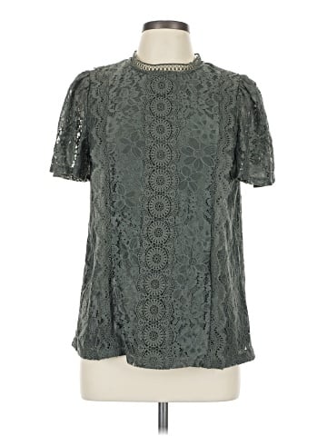 Cable & Gauge Short Sleeve Blouse (view 1)