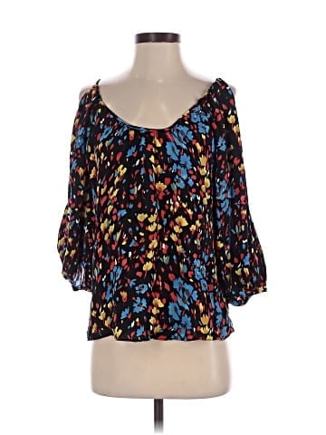 Parker 3/4 Sleeve Silk Top (view 1)