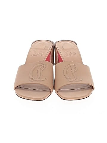 Christian Louboutin Leather Logo So CL Sandal 55mm (view 2)