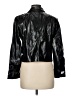 J.Crew Collection 100% Polyurethane Metallic Black Jacket Size 6 - photo 2