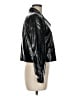 J.Crew Collection 100% Polyurethane Metallic Black Jacket Size 6 - photo 4