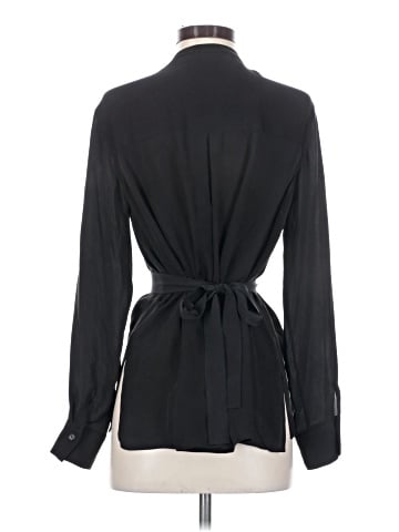 Vince. Long Sleeve Silk Top (view 2)
