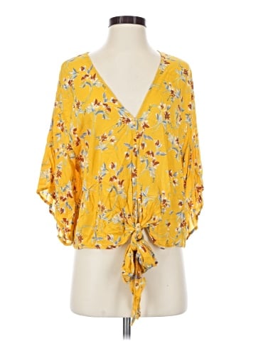 Polly & Esther 3/4 Sleeve Blouse (view 1)