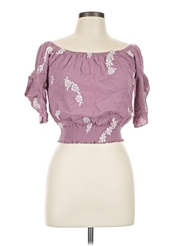 Love Tree Short Sleeve Blouse (view 1)