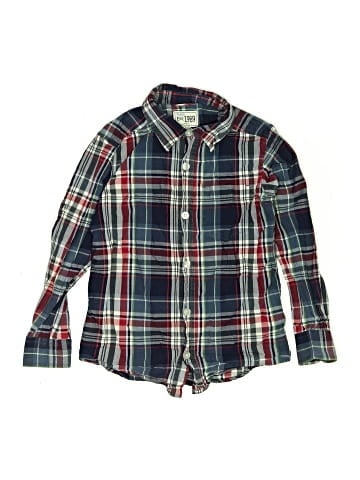 The Children's Place Outlet Long Sleeve Button-Down Shirt (view 1)
