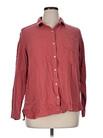 Jessica Simpson Long Sleeve Button-Down Shirt (view 1)
