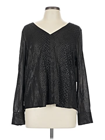 a.n.a. A New Approach Long Sleeve Blouse (view 1)