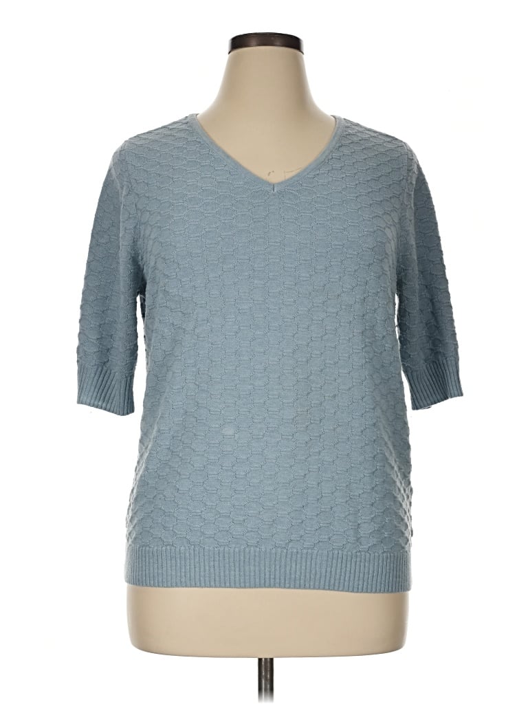 Pre-owned Ella Moss Pullover Sweater In Blue