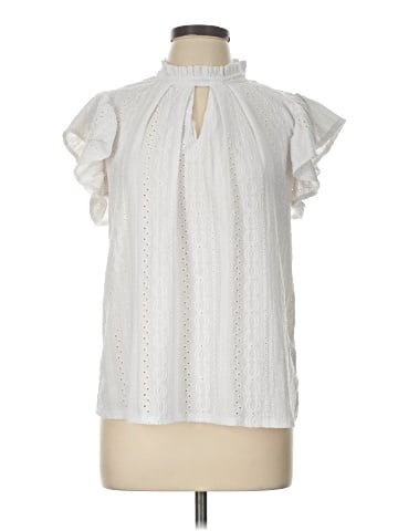 Cable & Gauge Short Sleeve Blouse (view 1)