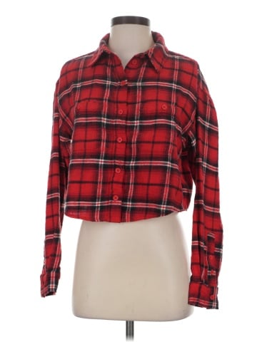 American Eagle Outfitters Long Sleeve Button-Down Shirt (view 1)