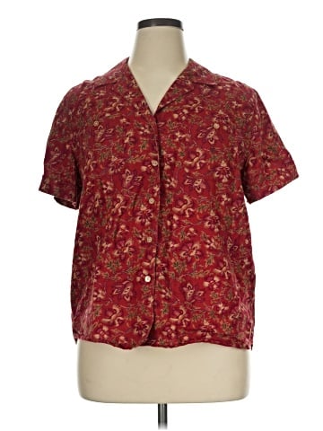 Lauren by Ralph Lauren Short Sleeve Blouse (view 1)