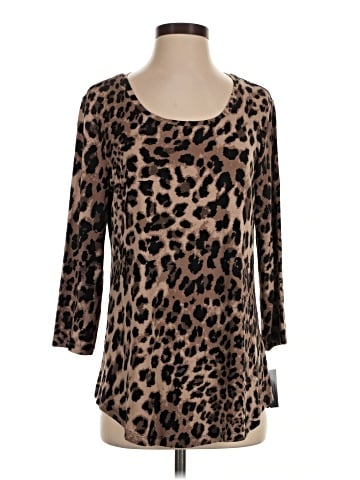 JM Collection 3/4 Sleeve Top (view 1)