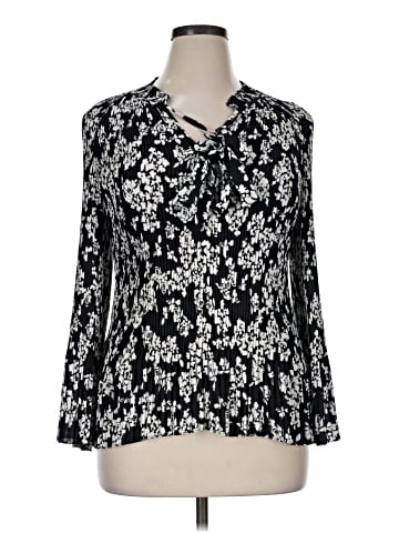 DKNY Long Sleeve Blouse (view 1)