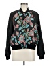 Honey Punch 100% Polyester Floral Black Jacket Size M - photo 1