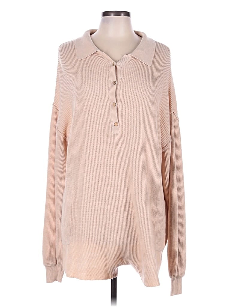 Pre-owned Fp Beach Pullover Sweater In Tan