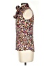 Joseph 100% Silk Floral Ivory Black Sleeveless Blouse Size EU (FR) 36 / US 4 - photo 5