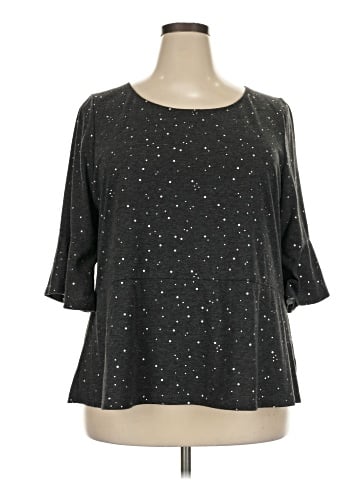 Lane Bryant Outlet 3/4 Sleeve T-Shirt (view 1)