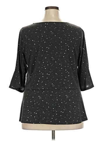 Lane Bryant Outlet 3/4 Sleeve T-Shirt (view 2)