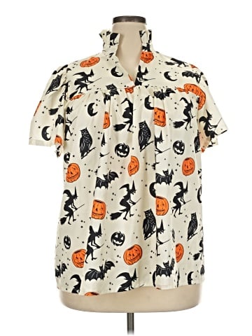 Unbranded Short Sleeve Button-Down Shirt (view 1)