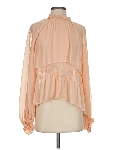 3.1 Phillip Lim Long Sleeve Silk Top (view 1)