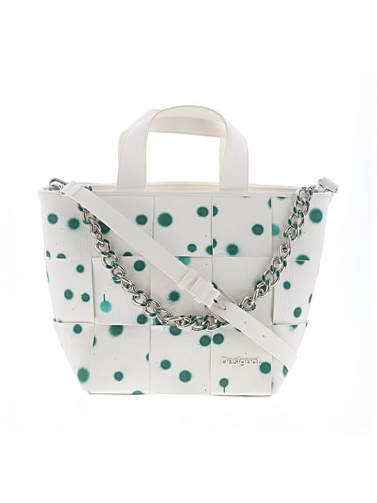 Pre-owned Desigual Tote Bag In White