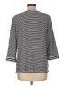 Weekends by Chico's Stripes Gray Pullover Sweater Size Lg (2) - photo 2