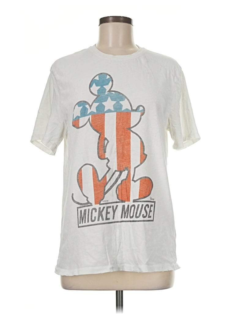 Pre-owned Junk Food Short Sleeve T-shirt In White