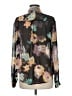 Decree 100% Polyester Floral Black Long Sleeve Blouse Size M - photo 2