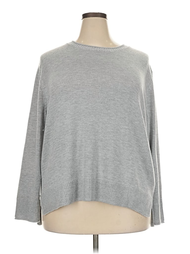 Pre-owned Ella Moss Pullover Sweater In Gray