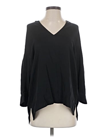 Vince. 3/4 Sleeve Silk Top (view 1)