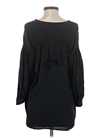Vince. 3/4 Sleeve Silk Top (view 2)