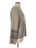 Halogen Animal Print Gray Tan Pullover Sweater Size L - photo 4