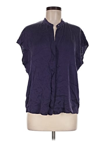 Vince. Short Sleeve Silk Top (view 1)