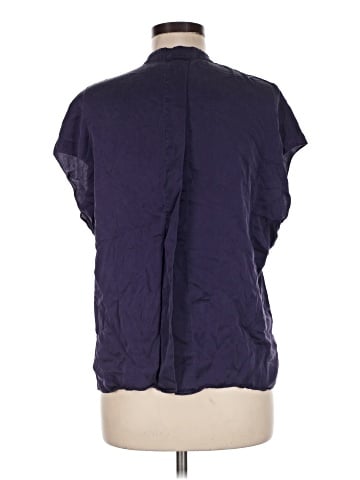 Vince. Short Sleeve Silk Top (view 2)