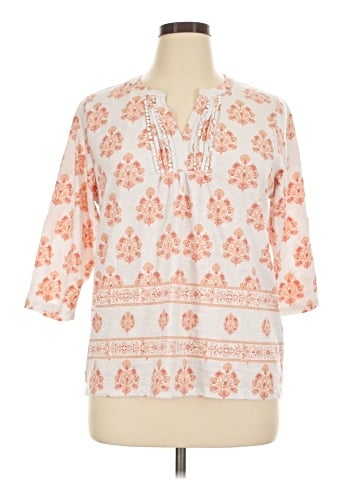 Croft & Barrow 3/4 Sleeve T-Shirt (view 1)