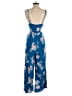 Roxy 100% Polyester Print Blue Jumpsuit Size S - photo 2