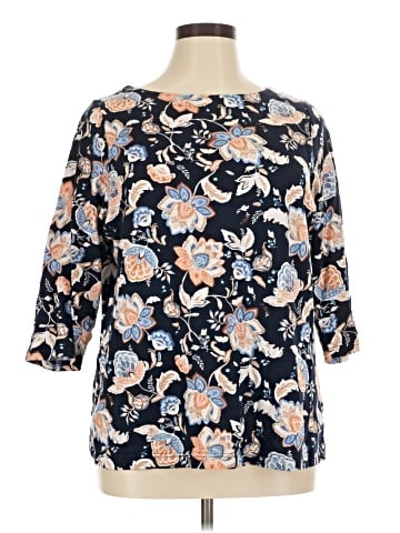 Croft & Barrow 3/4 Sleeve T-Shirt (view 1)