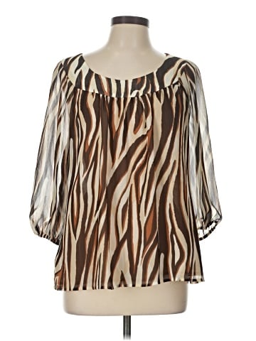 Kasper 3/4 Sleeve Blouse (view 1)