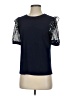 CeCe Blue Short Sleeve Top Size S - photo 1