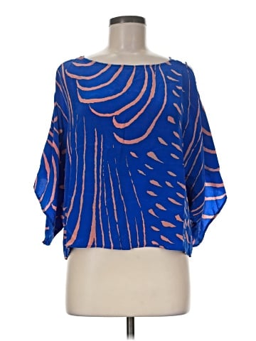 Karina Grimaldi 3/4 Sleeve Silk Top (view 1)