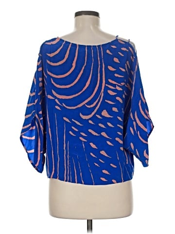 Karina Grimaldi 3/4 Sleeve Silk Top (view 2)