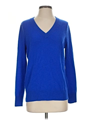 Aqua Cashmere Pullover Sweater (view 1)