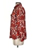 MICHAEL Michael Kors 100% Polyester Paisley Red Long Sleeve Blouse Size P (petite) - photo 5
