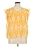 Assorted Brands 100% Polyester Yellow Sleeveless Blouse Size XL - photo 1