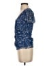 Max Studio Blue Short Sleeve Blouse Size S - photo 5