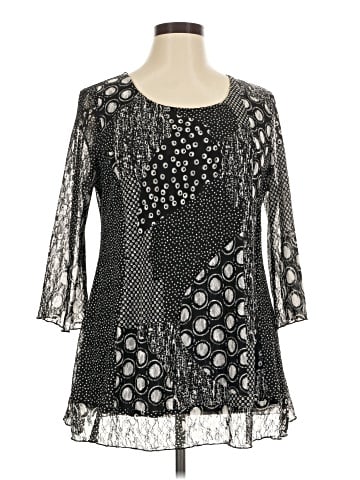 JM Collection 3/4 Sleeve Blouse (view 1)