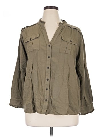 Sundance 3/4 Sleeve Button-Down Shirt (view 1)