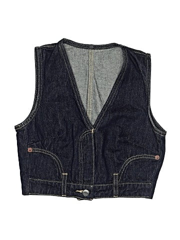 Zara Denim Vest (view 1)