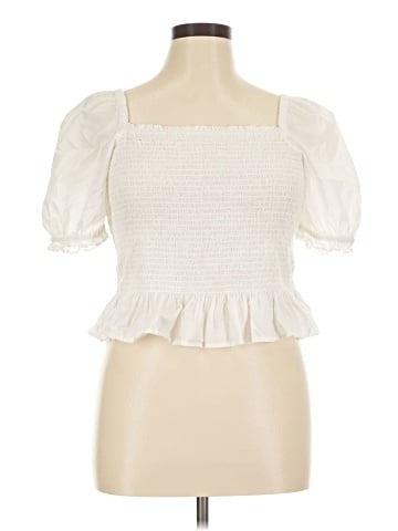 J.Crew Factory Store Short Sleeve Blouse (view 1)