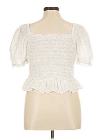 J.Crew Factory Store Short Sleeve Blouse (view 2)